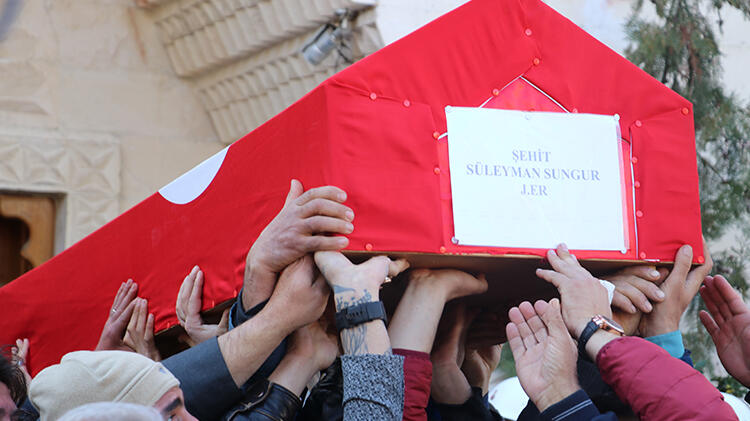 Şehit jandarma er Süleyman Sungur, Siirt'te son yolculuğuna uğurlandı